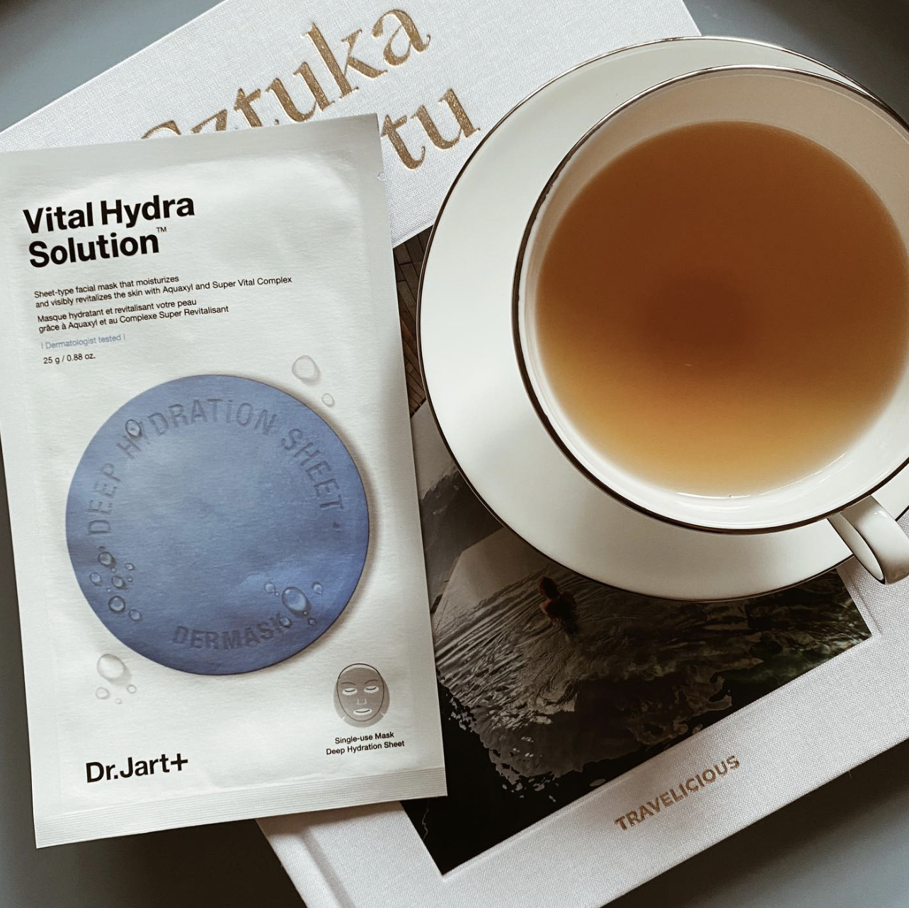 Koreańska pielęgnacja skóry wrażliwej na jesień + gorąca herbatka jesienna